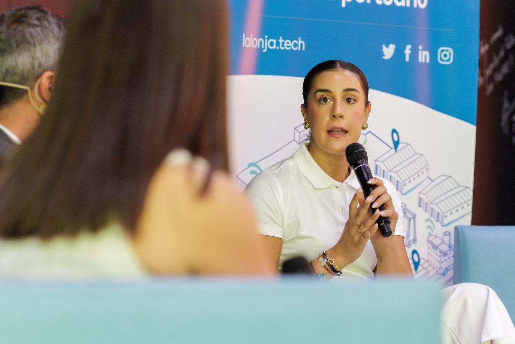 Carolina Marín en un evento de La Lonja de la Innovación.